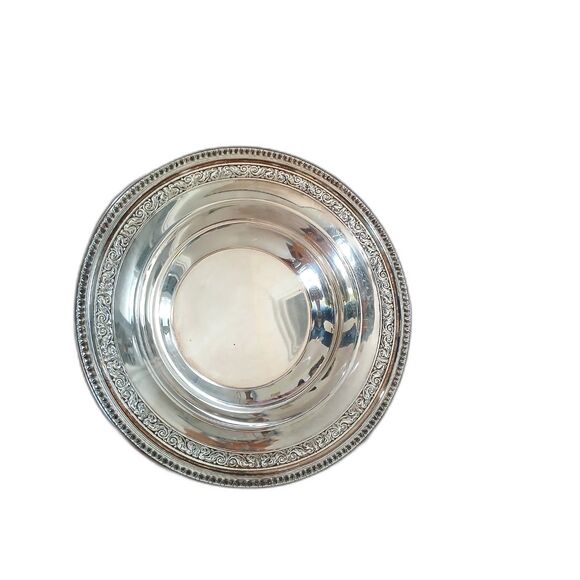 Vintage Reed Barton 1950's silverplate 10" serving bowl Mid-Century Modern - Picture 1 of 4